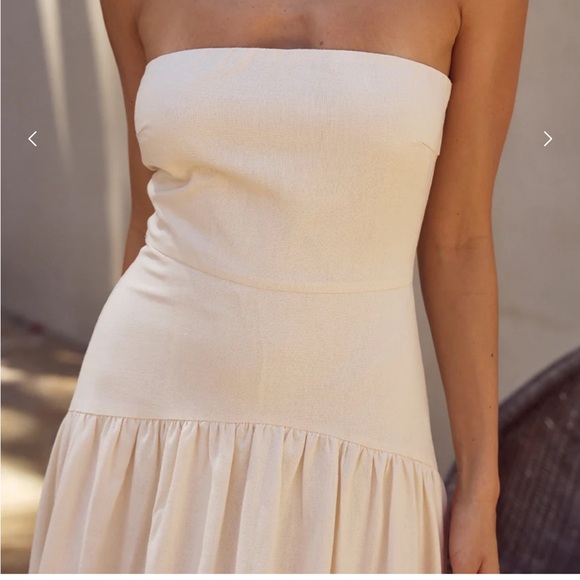 Danica Midi Dress - Latte - Picture 3 of 5